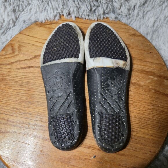 Ariat Heritage Paddock Womens 10 Mens 8 Black Leather Lace Up Combat Ankle Boots - Picture 9 of 16